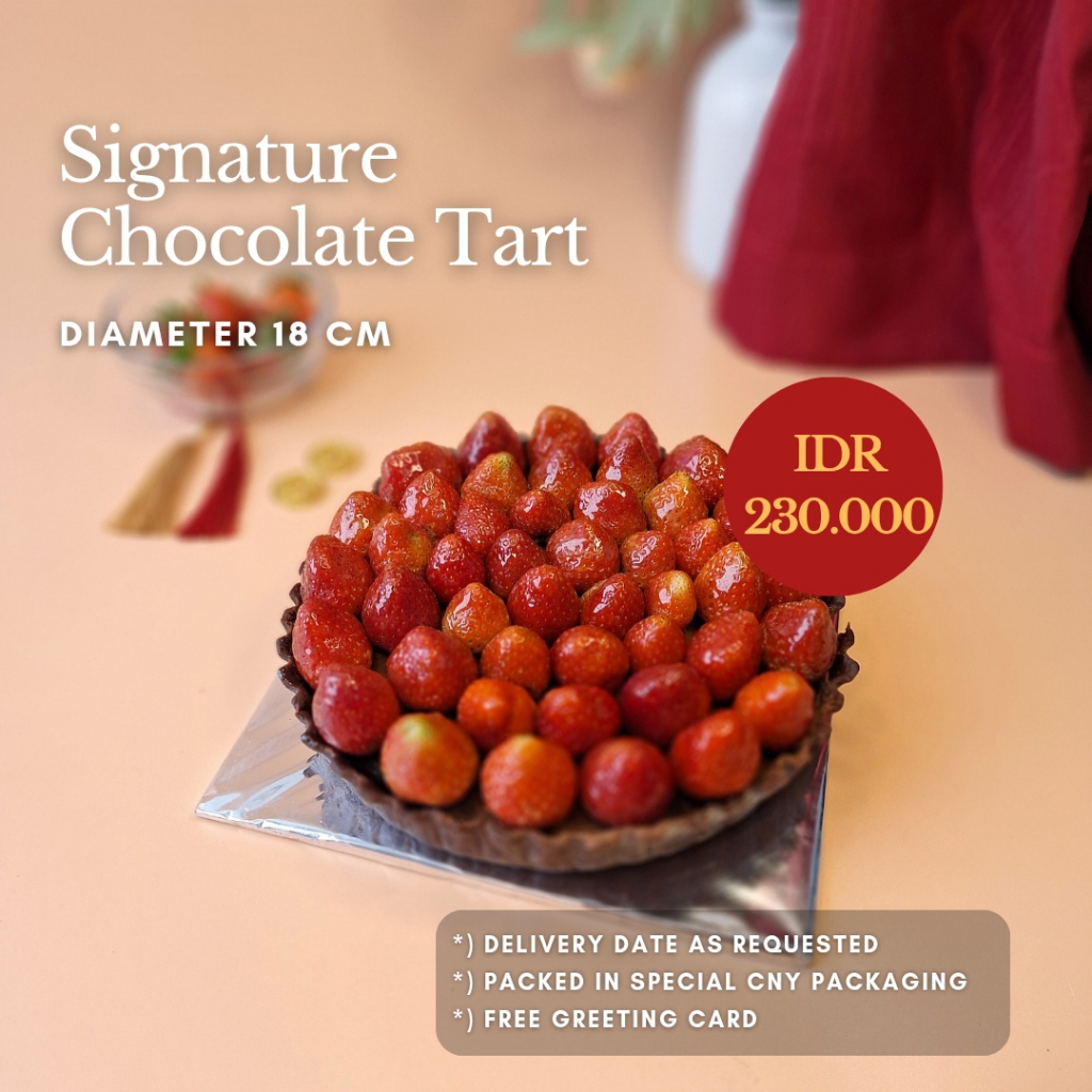 CNY Hampers IMLEK / PARSEL Sincia / Lunar Parcel - Chocolate Tart Full Strawberry