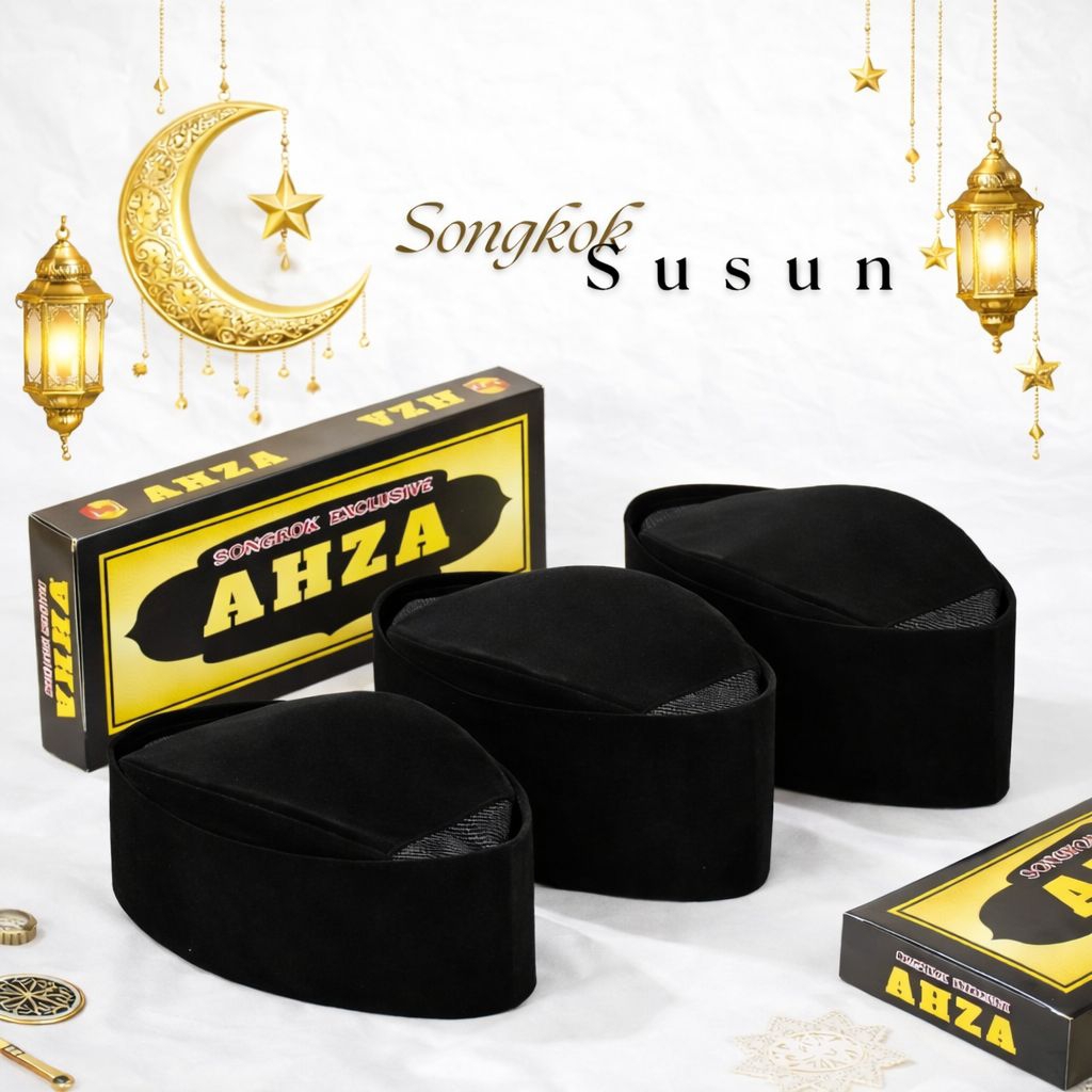 PECI SONGKOK KOPIAH NASIONAL MUSLIM SUSUN AC PECI ANAK PECI DEWASA