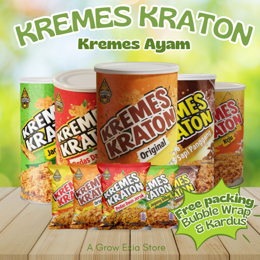 Kremes Kraton Ayam Original Pedas Jeruk Jagung Keju