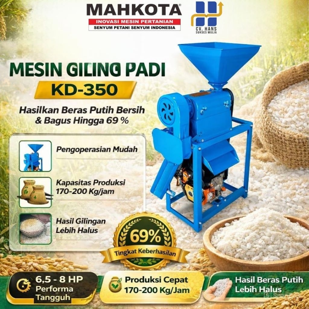 MESIN GILING PADI KD-350 ( MAHKOTA )