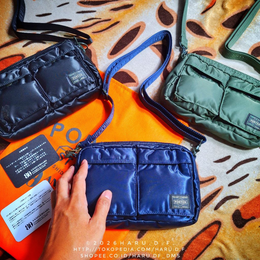 Porter Tanker Yoshida Shoulder Bag XS Navy Biru new version