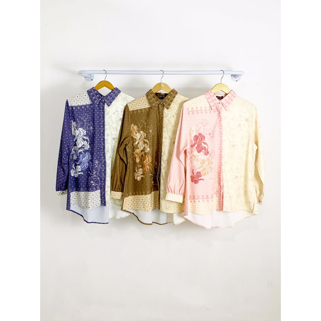 Tone Two Shirt/atasan wanita motif