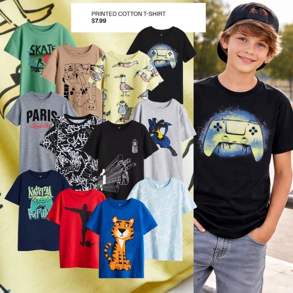 Kaos anak laki laki hm