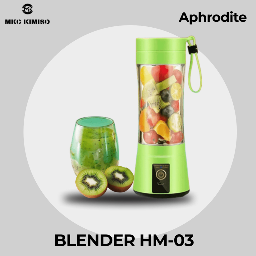 Blender Mini Portable HM-03 USB 6 Mata Pisau Juicer Cup 380ml