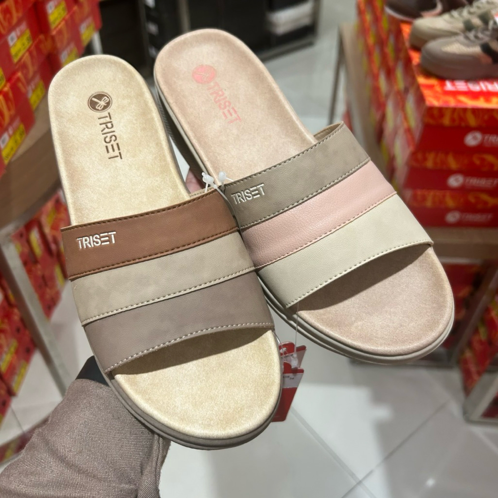 sandal wanita flat sol karet 3cm TRISET original