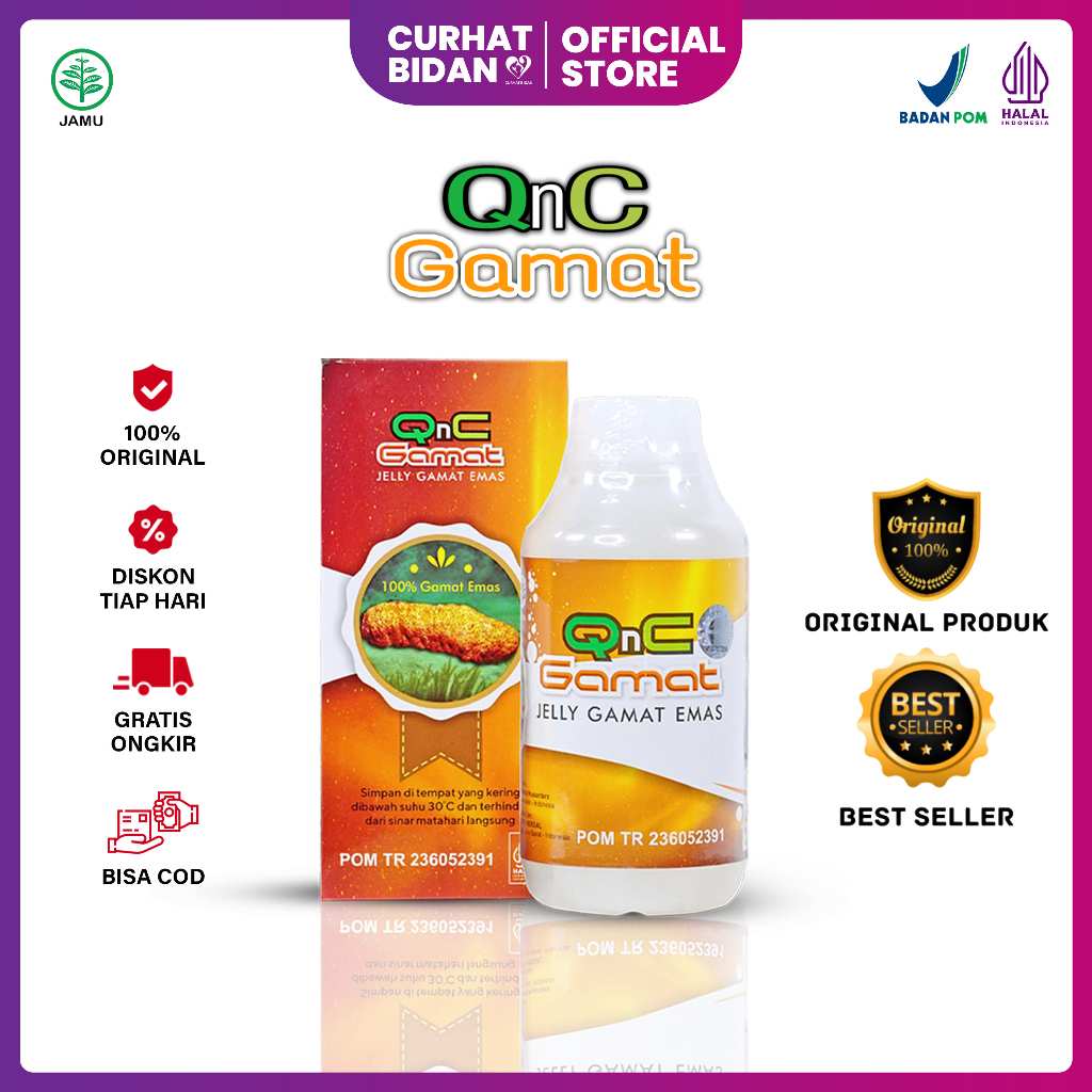 Qnc Jelly Gamat Asli Obat TBC Tulang Infeksi Tulang Belakang Nyeri Punggung Kronis Herbal TB Tulang