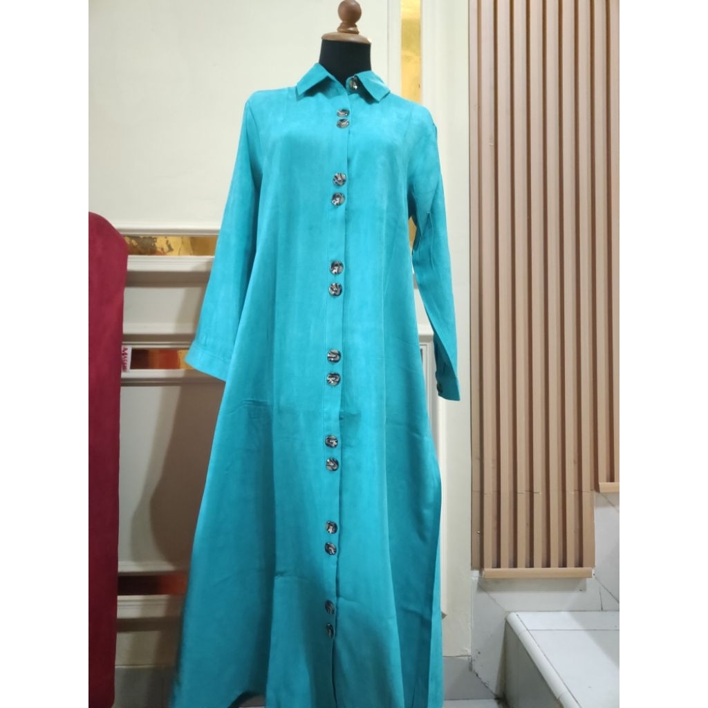 gamis hijau tosca