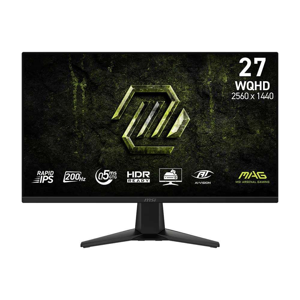 MSI GAMING MONITOR 27 INCH MAG272QPF E20 RAPID IPS WQHD 2K 1440PFHD 0.5MS 200HZ SWIVEL