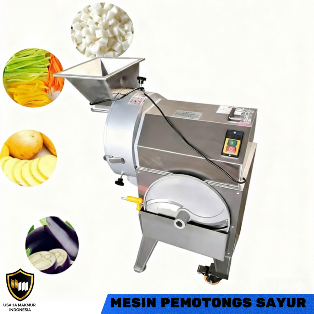 Mesin Pemotong Sayur Dadu Cutting Vegetable Stainless Multifungsi Pemotong Kentang Wortel Dadu