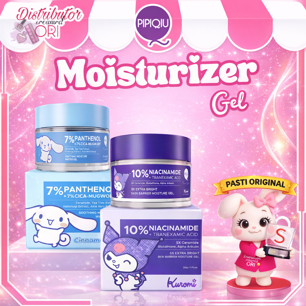 Pipiqiu Moisture Moisturizer Gel 30 gr | All Series | 7% PANTHENOL |  10% NIACINAMIDE | Soothing Moi