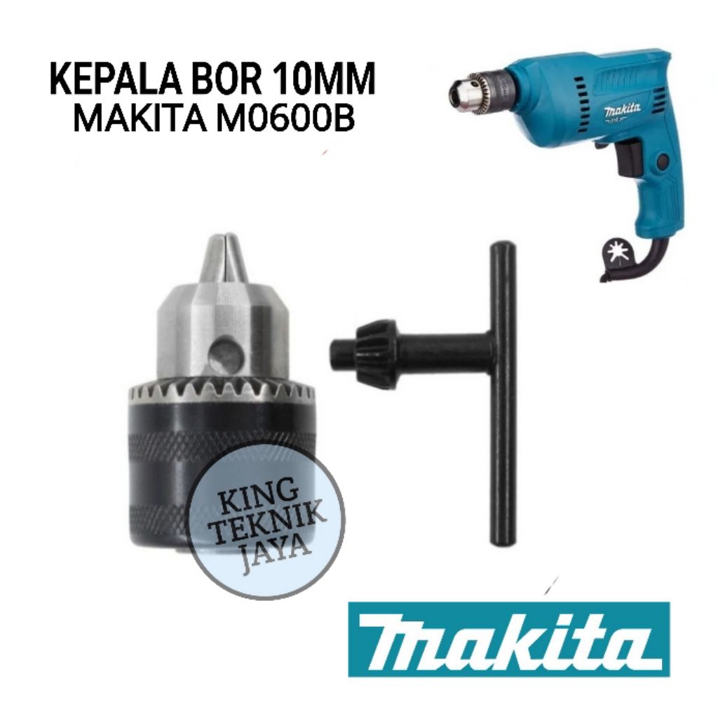 Kepala Mesin Bor 10mm Makita M0600 / M0600B + Kunci Kepala Bor 10 mm