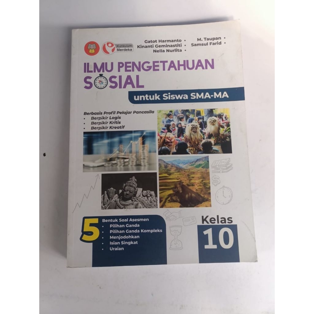 buku ilmu pengetahuan sosial kelas 10 SMA penerbit yrama Widya kurikulum merdeka