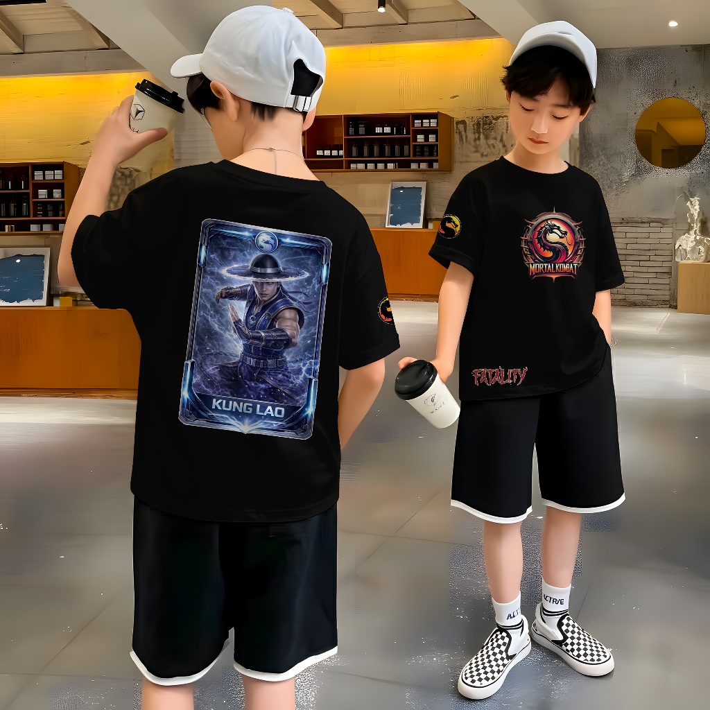 Kaos Anak Distro Premium (KUNG LAO) – Unisex  Sablon DTF kualitas tinggi, lembut & tidak kaku  Bahan