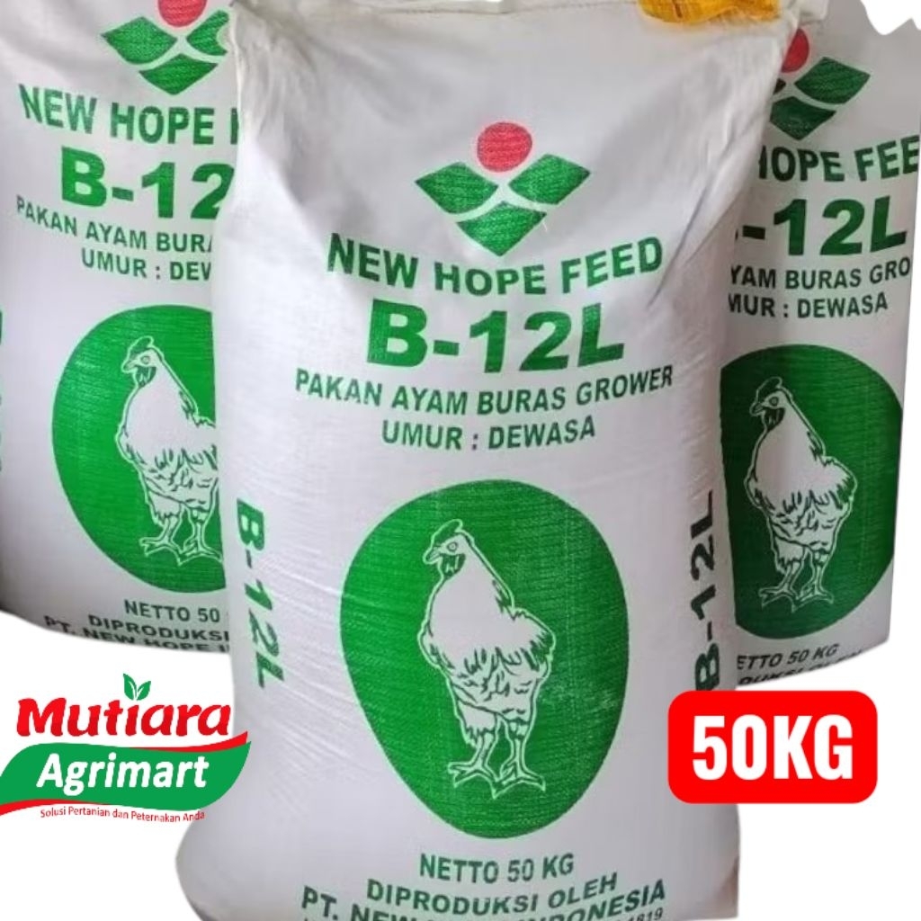 PUR AYAM BURAS B 12 L NEW HOPE FEED 50KG