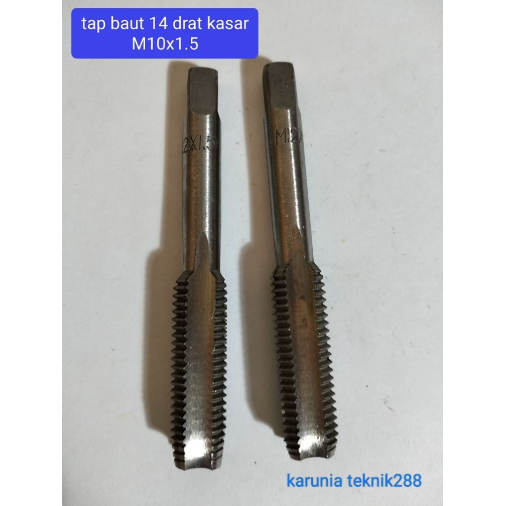 tap baut 14 drat kasar standar m10x1.5 HSS New