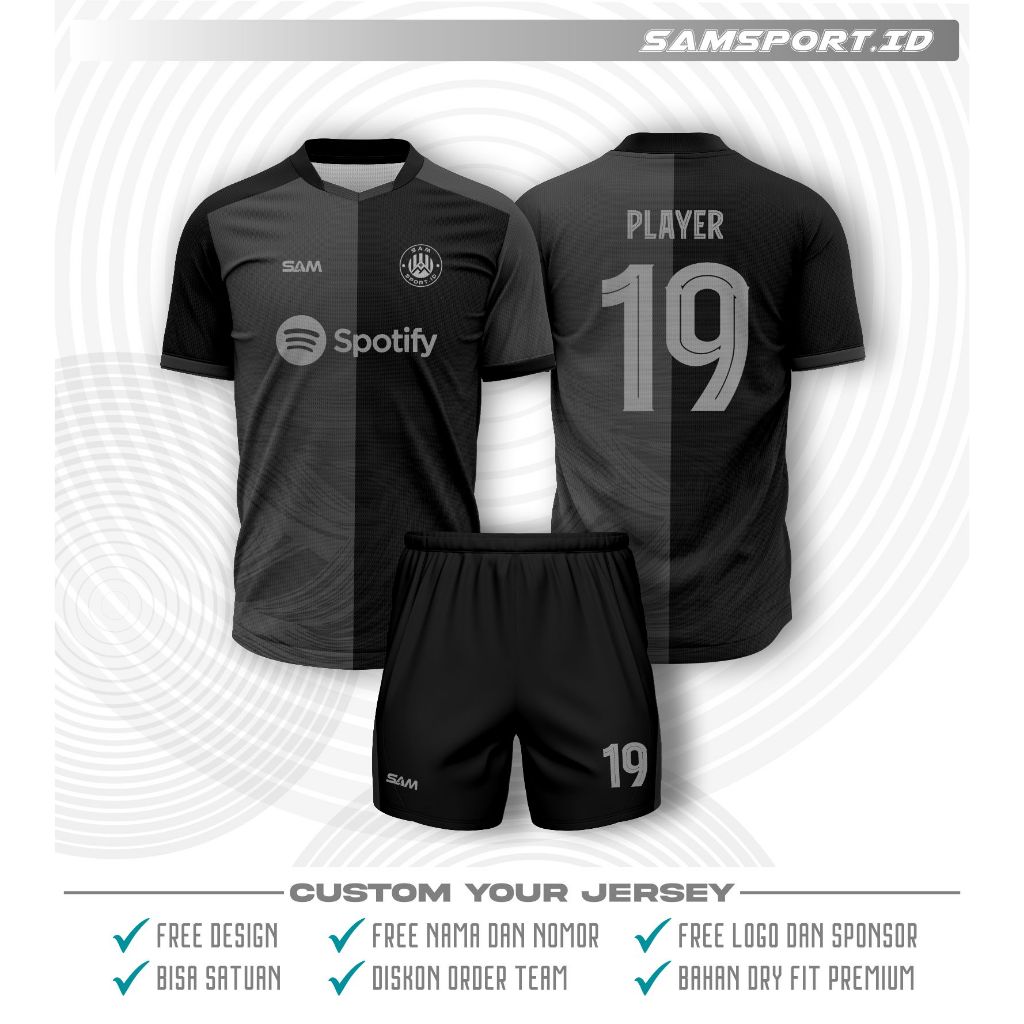 Jersey Bola Custom/Jersey Custom Nama Sendiri/Jersey bola Custom Murah/Jersey Printing Futsal/Baju F