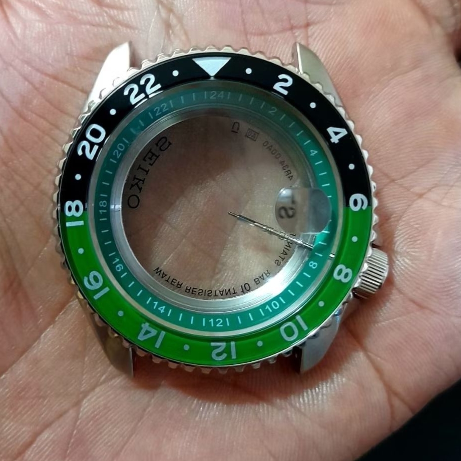 case seiko case nh34 nh35 case gmt two tone seiko mod