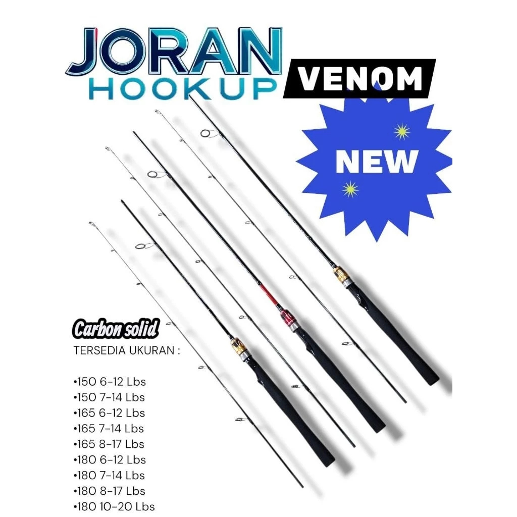 HOOKUP Venom Joran Pancing Carbon Solid 165 / 180