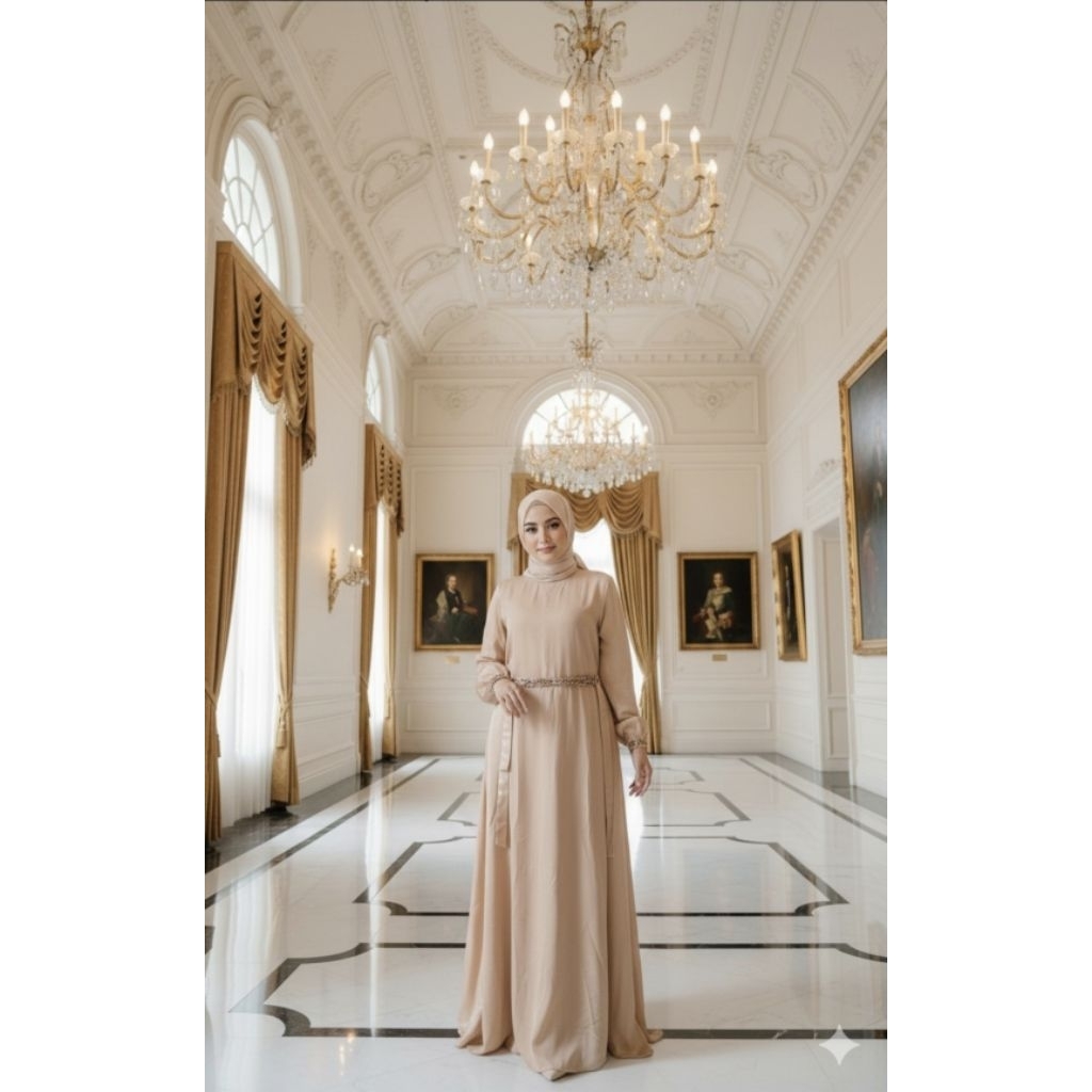 DANNIS Abaya lebaran Glaze terbaru