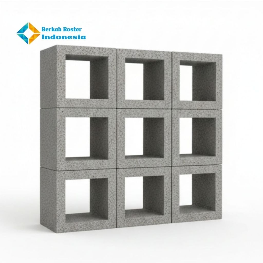 ROSTER BETON/ROSTER MINIMALIS/LOSTER BETON AESTETIC MOTIF KOTAK POLOS