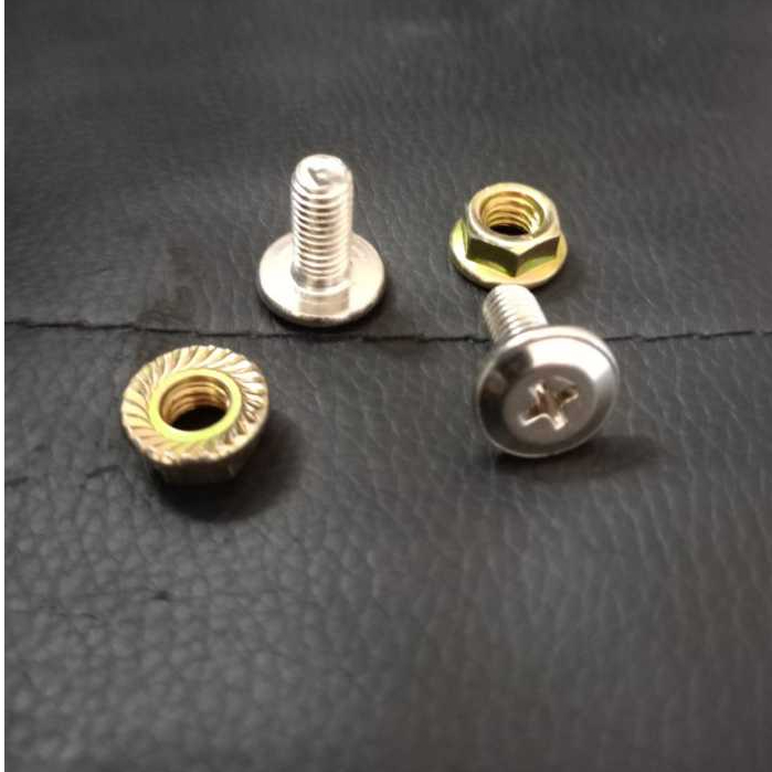 SEPASANG MUR Helm + Baut Helm Touring, SEPASANG