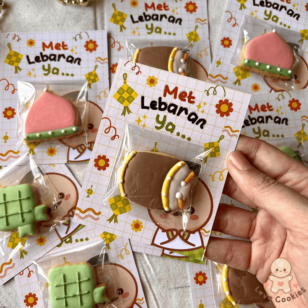 Bestie Card Icing Cookies