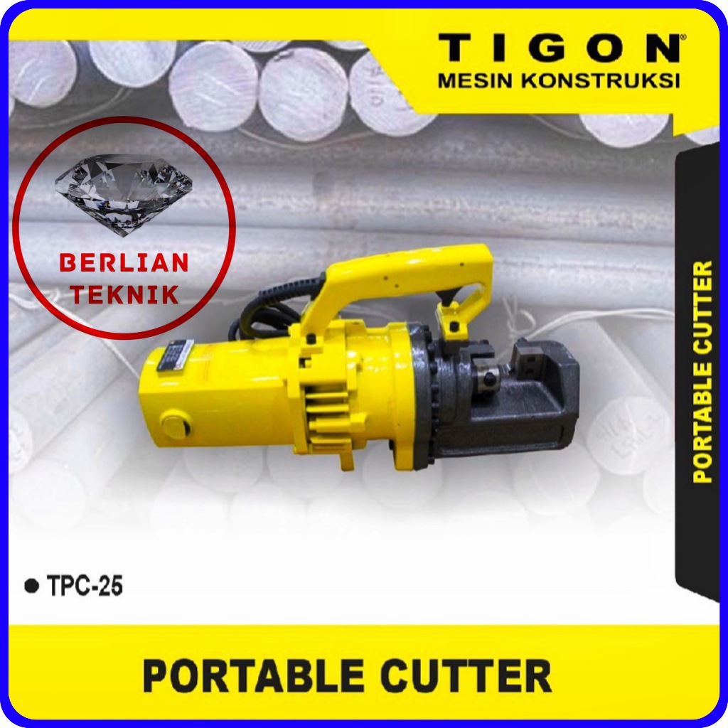 Portable Rebar Steel Bar Cutter Tigon TPC 25