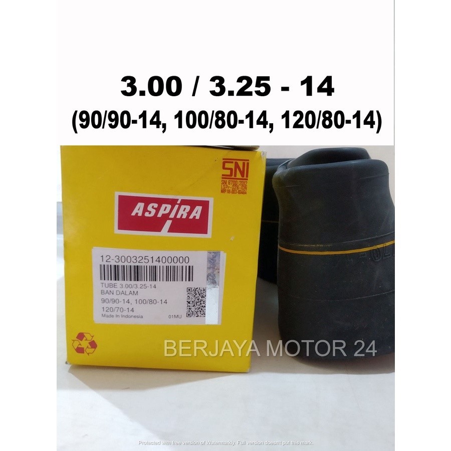 Ban Dalam Aspira 300/325-14, 100 80 14, 110 70, 110 80 14, 120 70 14