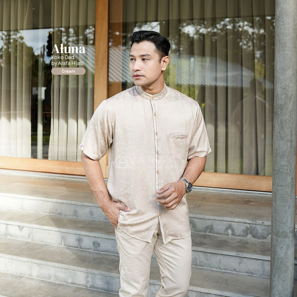 Koko Dewasa Aluna Family set bahan Rayon Jacquard Adem