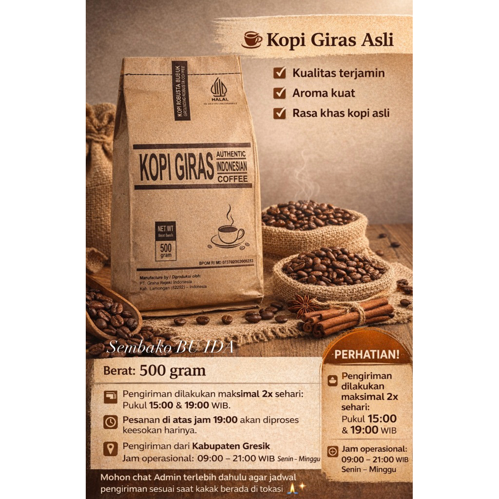KOPI GIRAS ASLI 500 gr