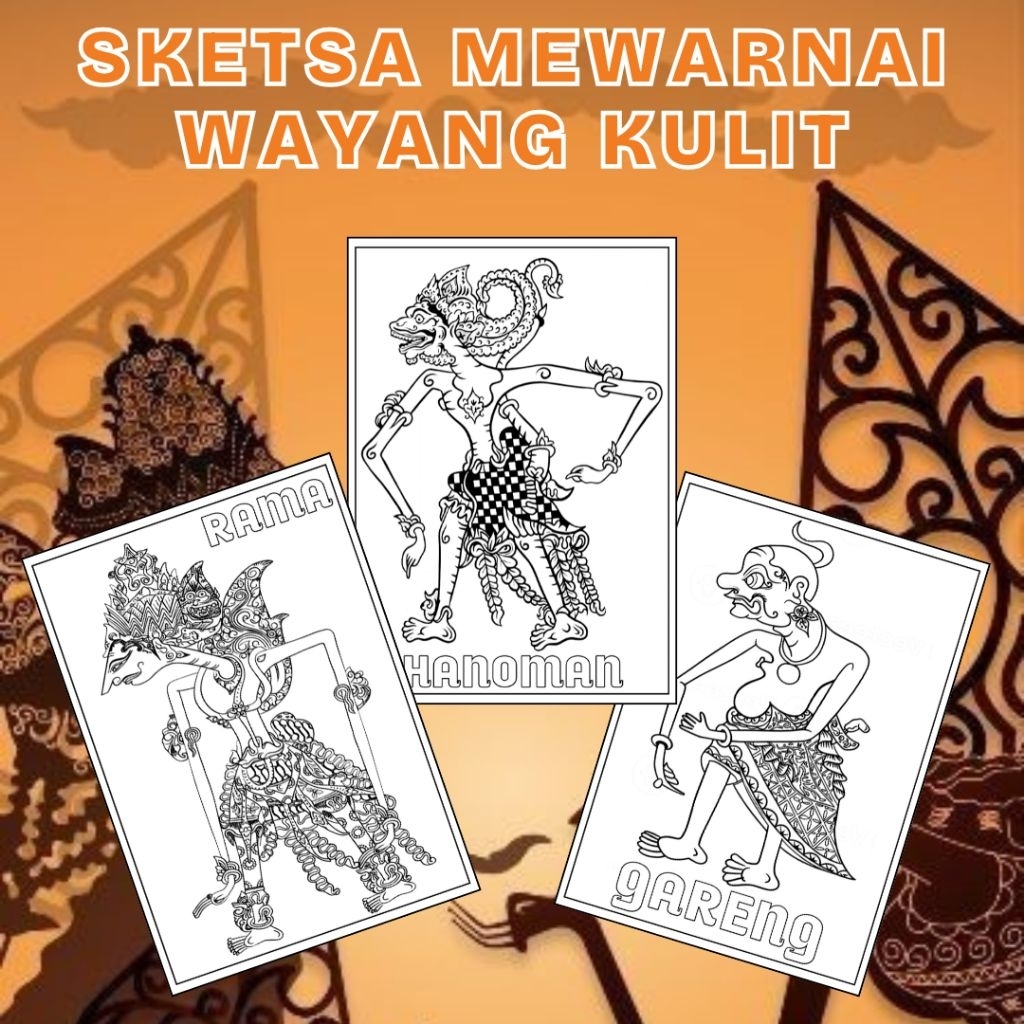 Gambar sketsa Wayang (minimal order 10)