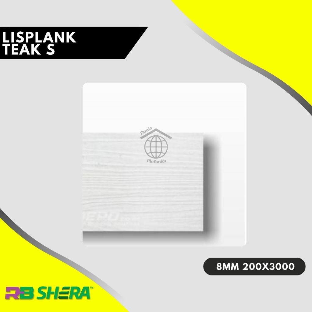 Lisplank RB Shera Texture Kayu 8 mm 20 x 300 / Lisplank motif kayu 20 cm / Lisplank Grc 8mm motif ka