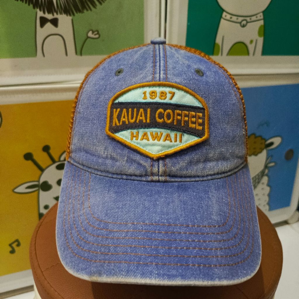 AllSize | Topi Trucker Vintage Patch "KAUAI COFFEE"