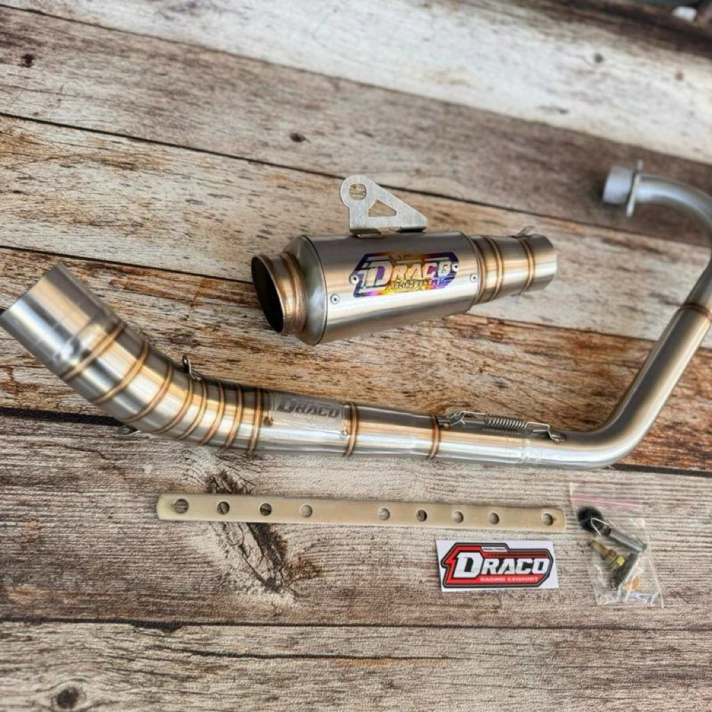 knalpot kolong bawah CRF KLX original draco type mp2 fullsystem