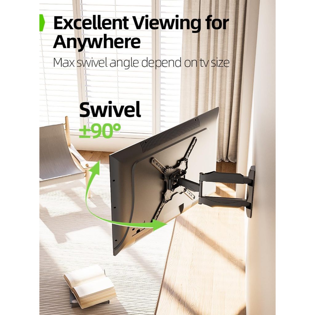 Bracket tv full motion swivel arm untuk tv 19 - 55 inch, Smart TV, LED, LCD TV, Cocok untuk semua me