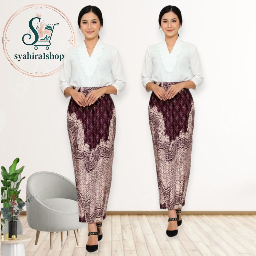 Rok Batik Model Plisket Batik Rok Rok Batik Untuk Bawahan Kebaya Rok Batik Model Karet