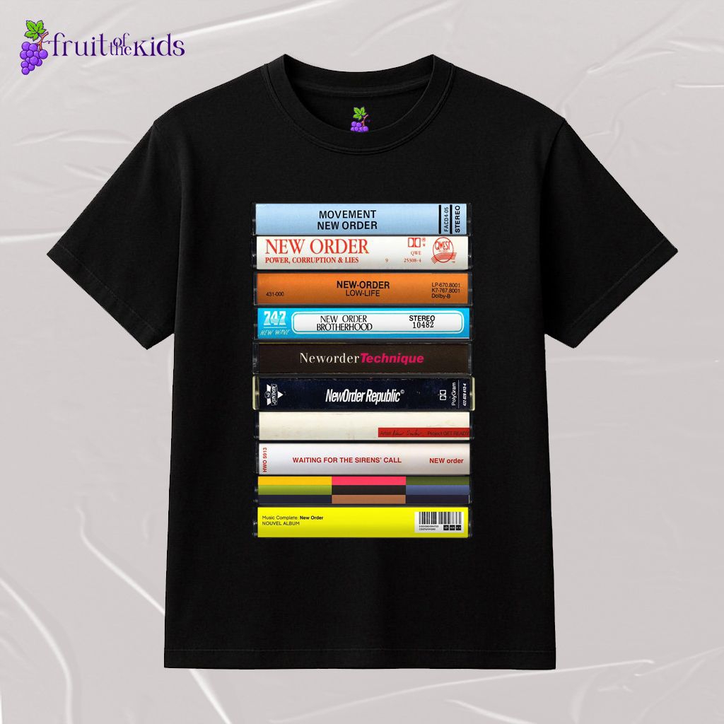 fruitofthekids kaos anak koleksi kaset New Order