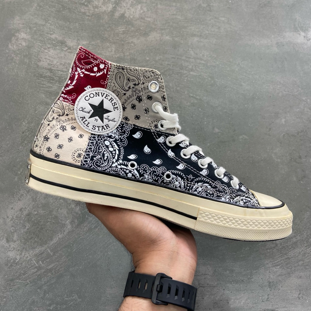 [Size 42] Rare Offspring x Converse Chuck 70 High ‘Paisley Patchwork’ 2021 (169880C) Second Original