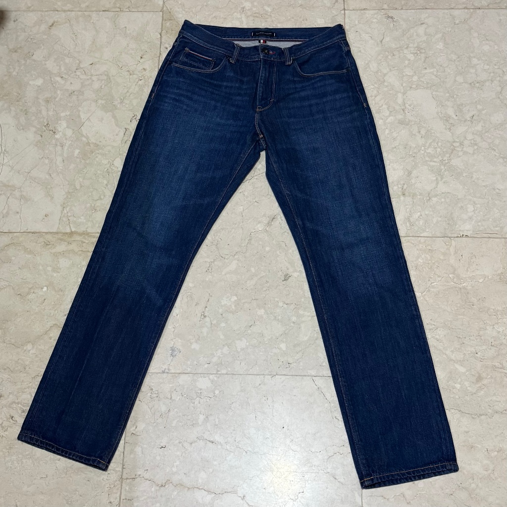 Celana Jeans Pria Tommy Hilfiger Mercer Regular Fit  Size 32 Straight Leg Normal Rise Original