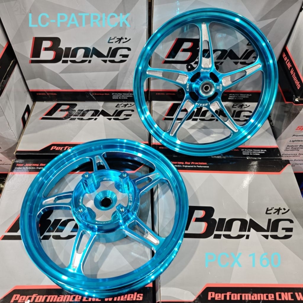VELG BIONG LC PATRICK BINTANG LAUT PCX 160/PCX 160 RING 14/VELG RACING PCX 160 ABS/CBS/PCX 150 ABS/C