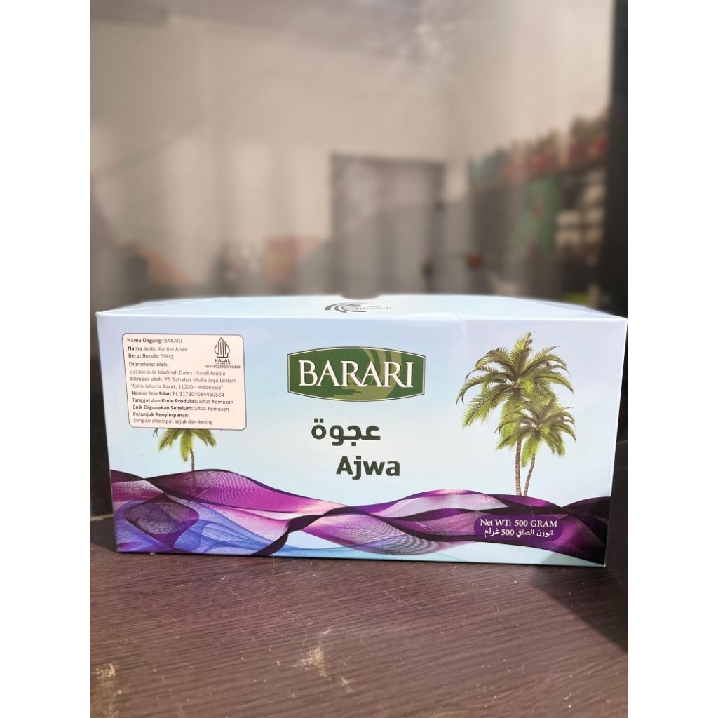 Barari Ajwa 500gr Kurma Ajwa