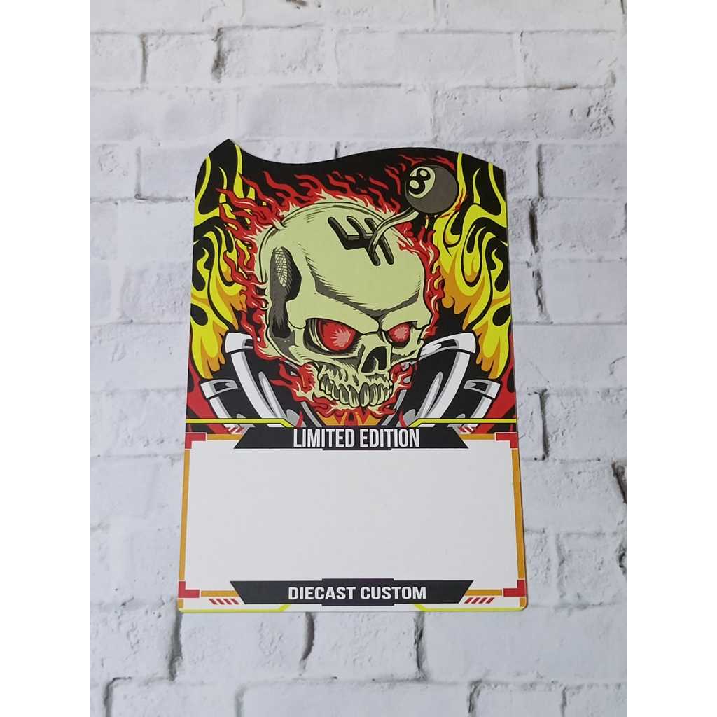 [Custom Card] Blister custom untuk diecast custom Universal tema Gear Head