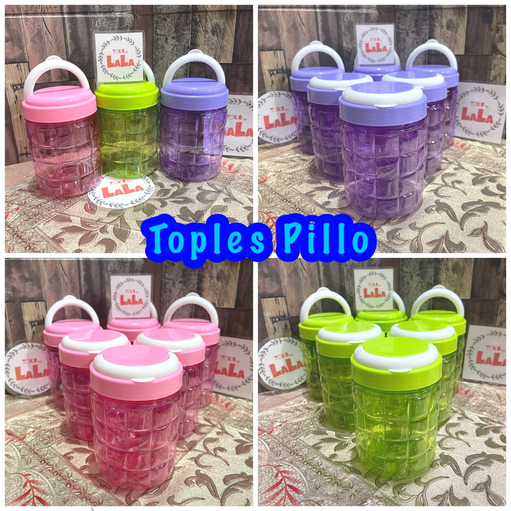 Toples Kecil Plastik Tutup Putar / Toples Lebaran Takuma Pillo / Toples Drat