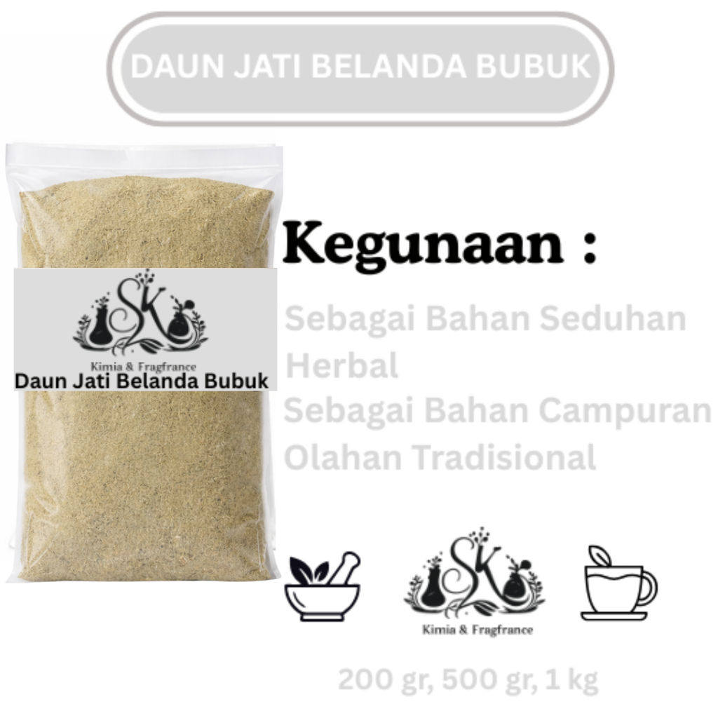 Daun Jati Belanda Bubuk / Serbuk Jati Belanda