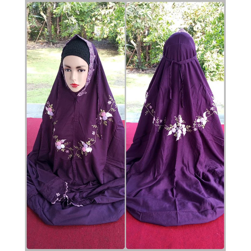 mukena Rayon bordir tile