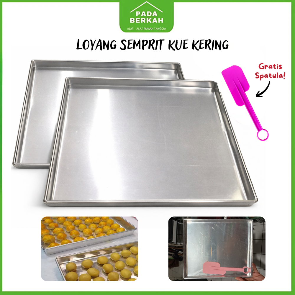 Loyang Kue Kering Alas Oven Alumunium / Loyang Kue Kering Oven Model Kotak / Alas Oven Kue Kering Gr