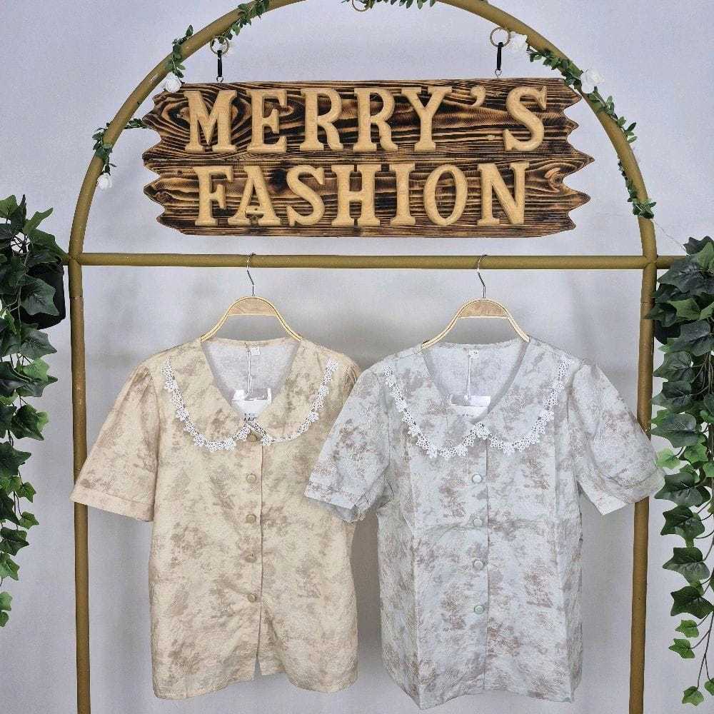 Atasan wanita kemeja katun premium import quality | Kemeja katun bordir bunga premium import | Atasa