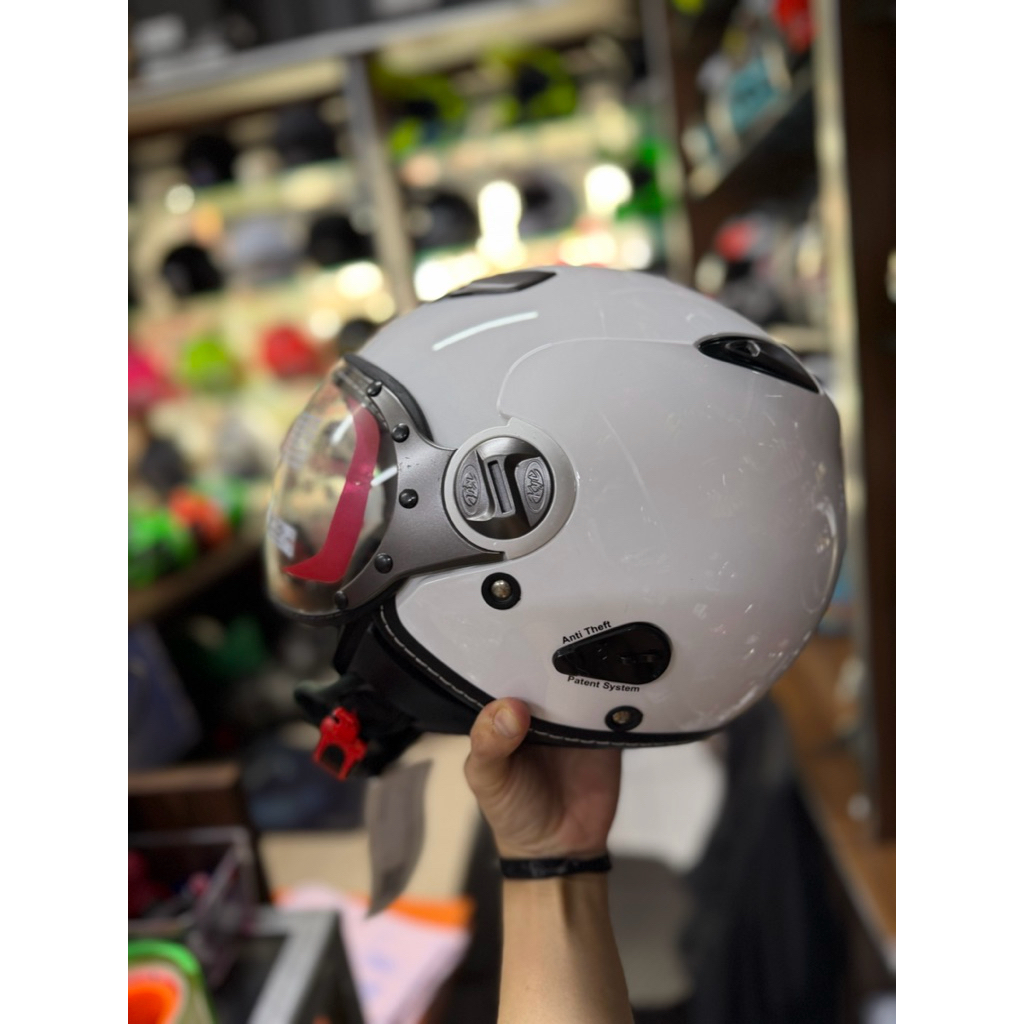 Helm KYT Elsico White Glossy Original