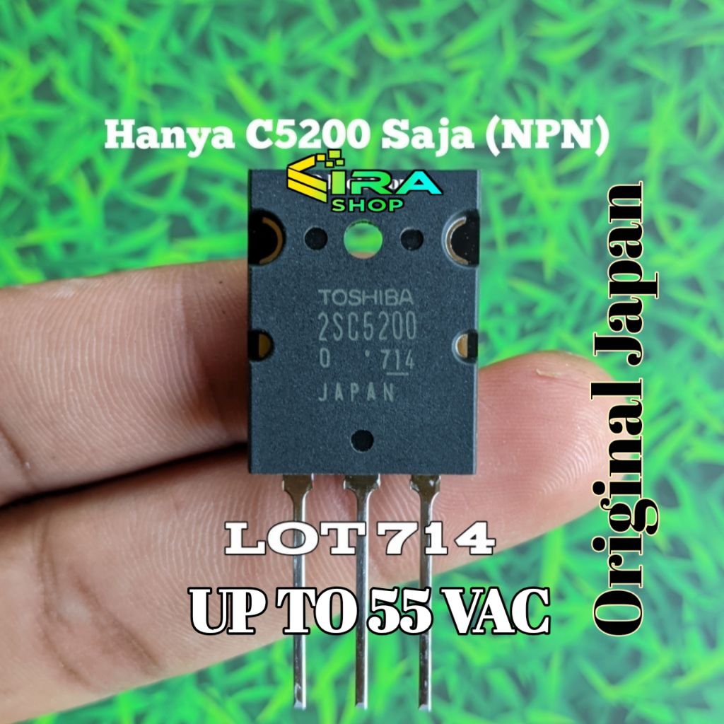 Transistor Transistor Final TR Final Toshiba 2SC5200 Saja (Not Set) Lot 714 (NPN)