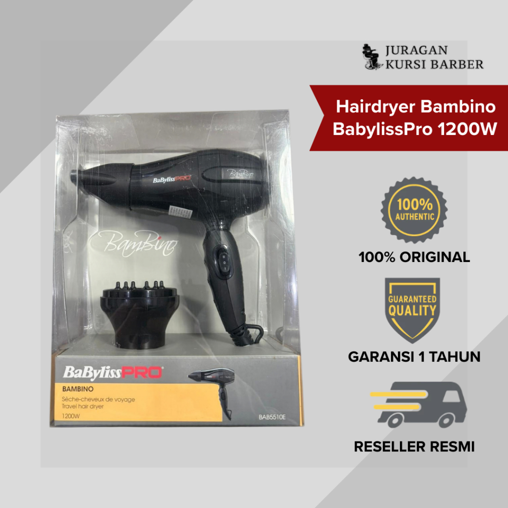Hairdryer Bambino Babyliss Pro 1200W - Pengering Rambut
